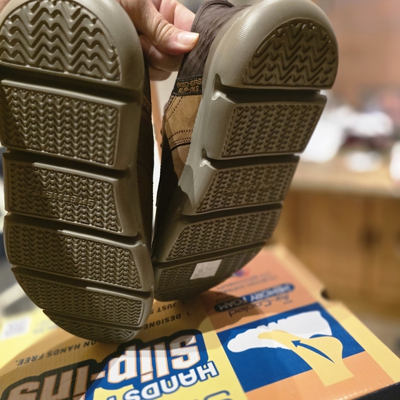 Skechers Men's Brown Hands Free Slip-Ins Shoes Sz 7 - Picture 6 of 6